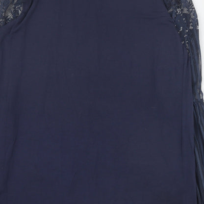 Womens UK Size M Body Flirt Blue Basic T-Shirt