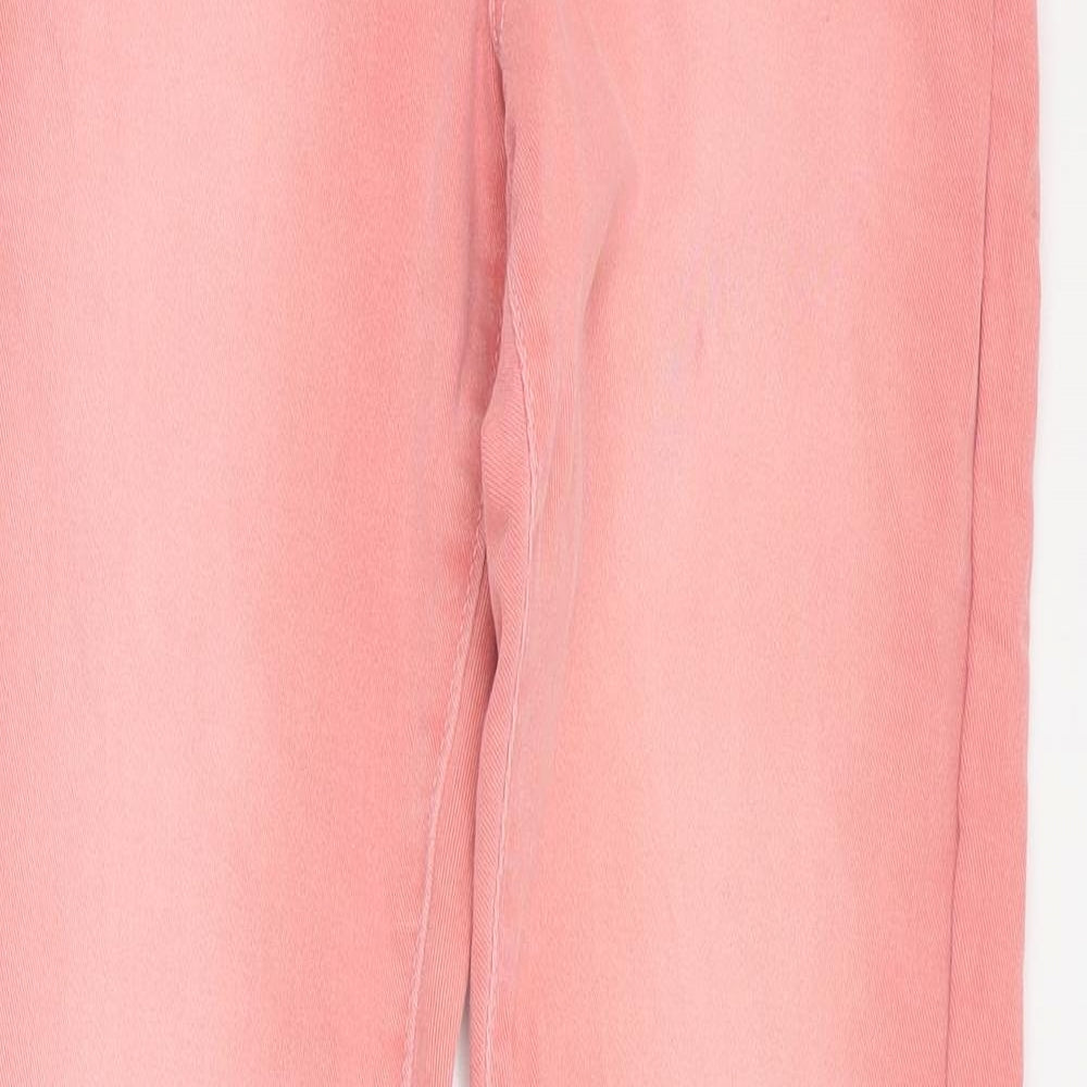 ASOS Womens Pink  Cotton Skinny Jeans Size 8 L30 in Regular Zip