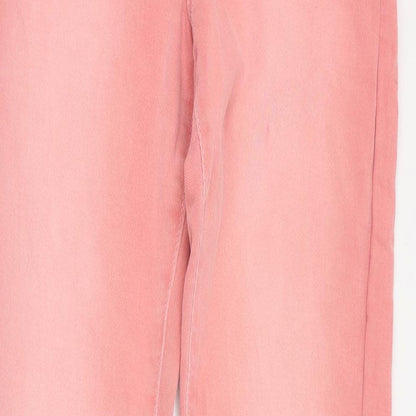 ASOS Womens Pink  Cotton Skinny Jeans Size 8 L30 in Regular Zip