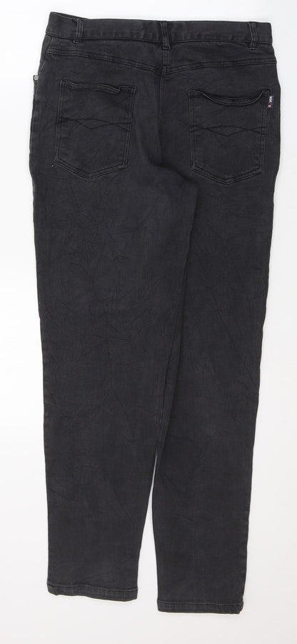 COver Womens Black  Cotton Skinny Jeans Size 16 L29 in Regular Button