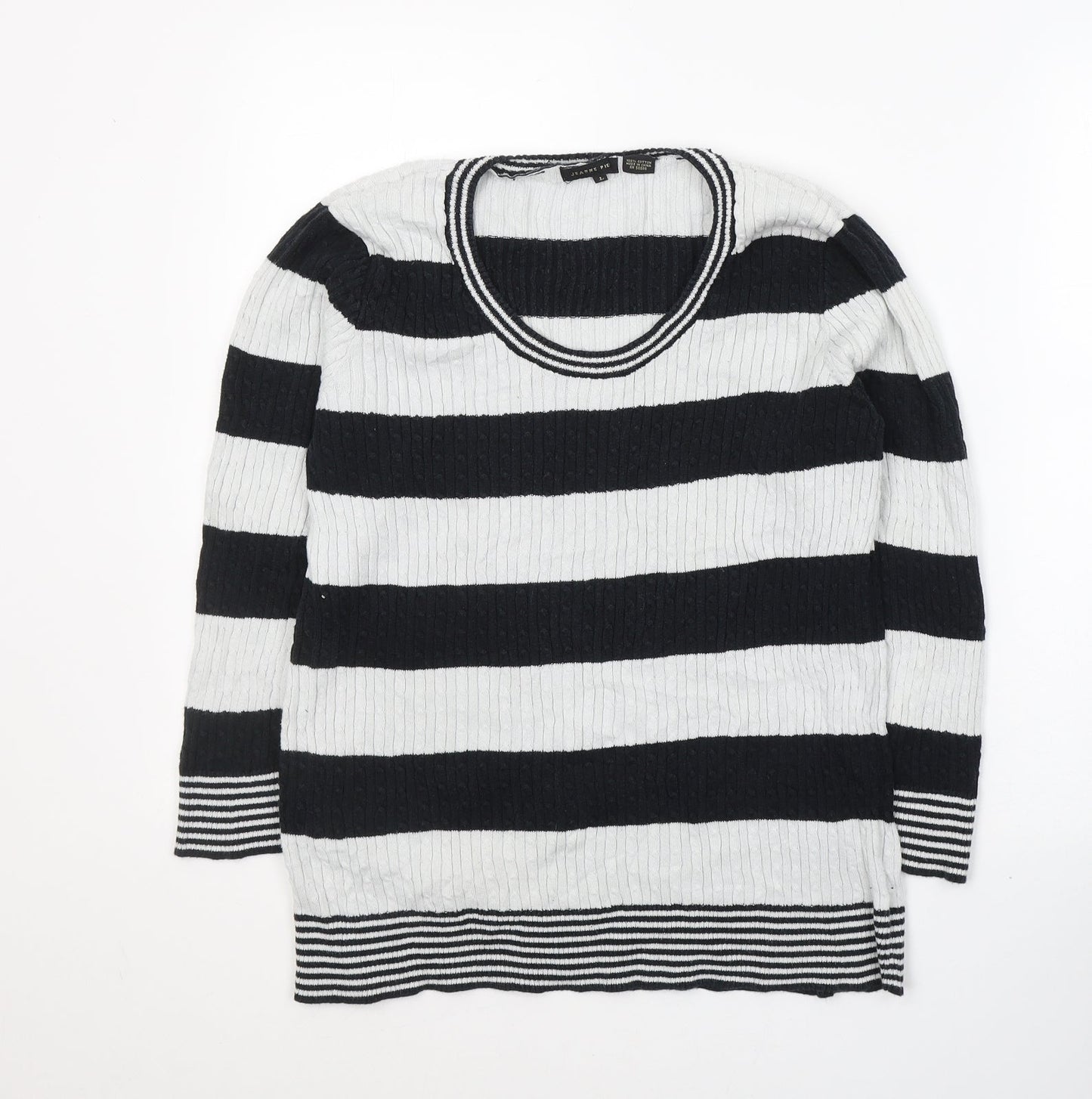 Womens UK Size L Jeanne Pierre Black Pullover Jumper