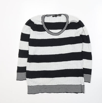 Womens UK Size L Jeanne Pierre Black Pullover Jumper