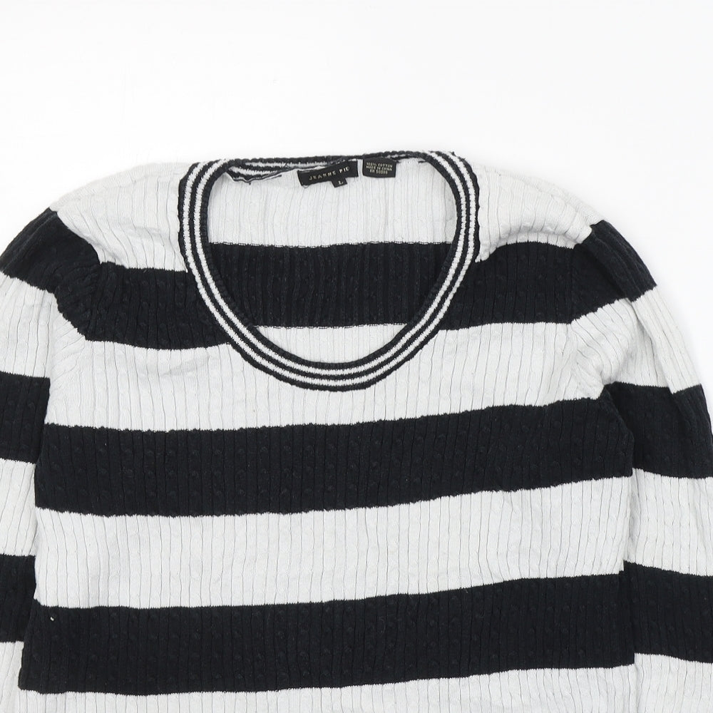 Womens UK Size L Jeanne Pierre Black Pullover Jumper