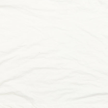 Primark Womens White  Cotton Basic T-Shirt Size 14 Round Neck