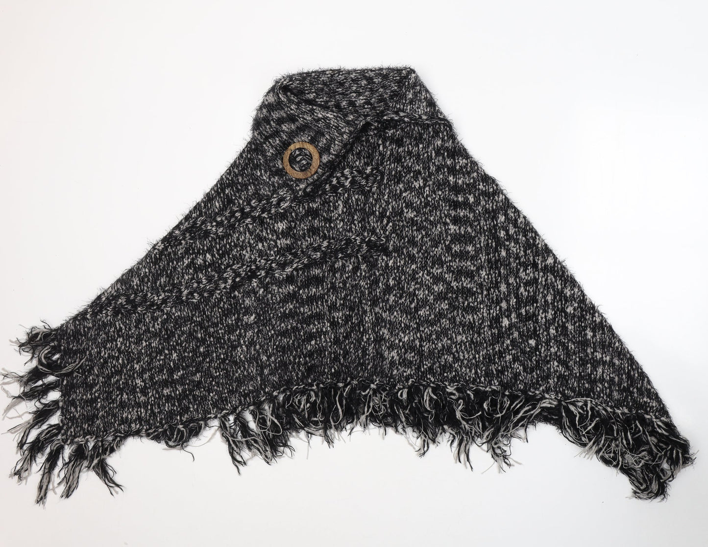 Womens UK Size M Casamia Black Cape Jumper