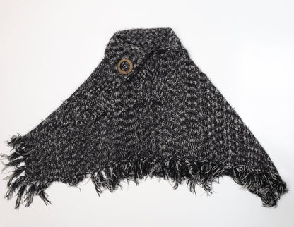 Womens UK Size M Casamia Black Cape Jumper