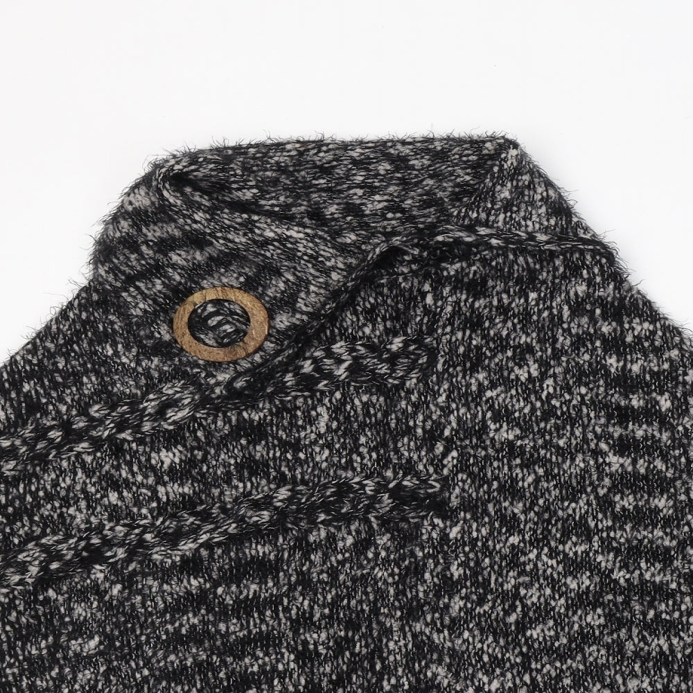 Womens UK Size M Casamia Black Cape Jumper