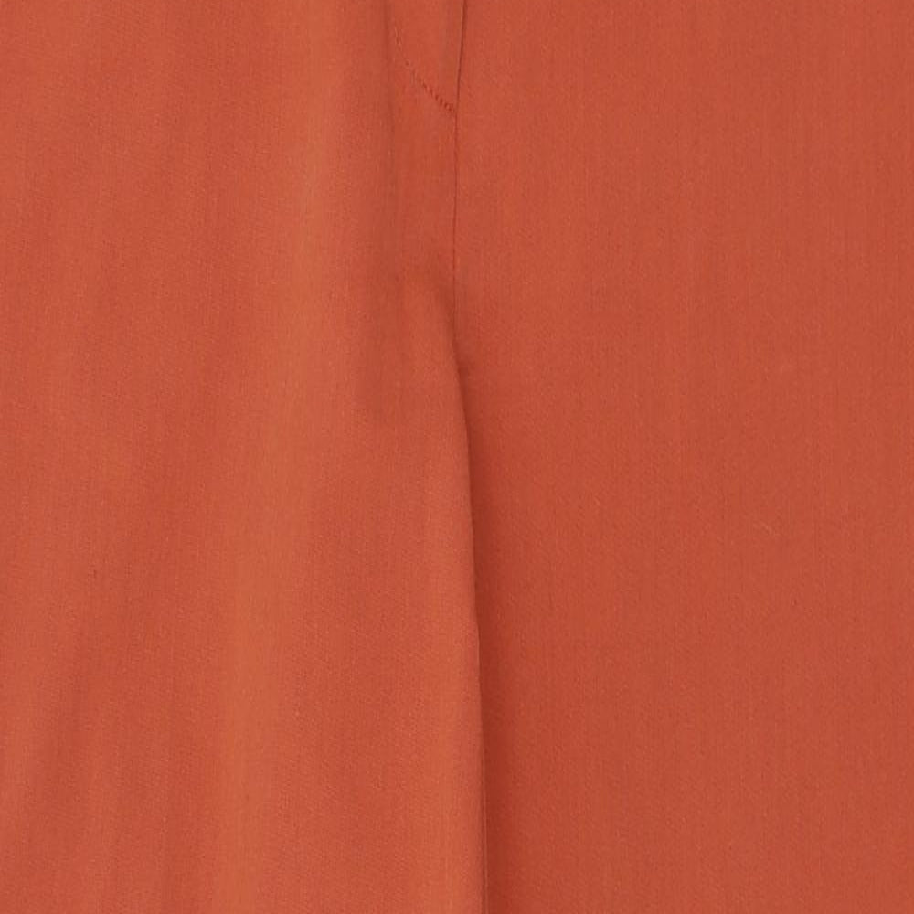 Womens UK Size 12 Topshop Regular Fit  Orange Trousers