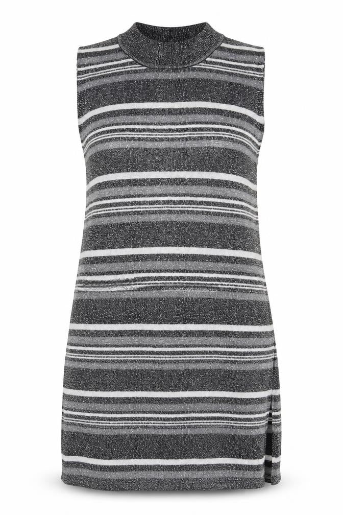 Womens UK Size 16 Peacocks Grey Tunic Jumper
