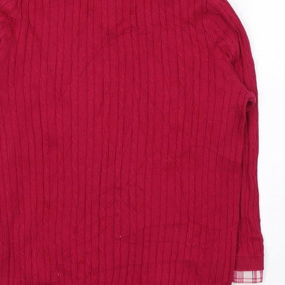 Womens UK Size 12 Debenhams Pink Pullover Jumper