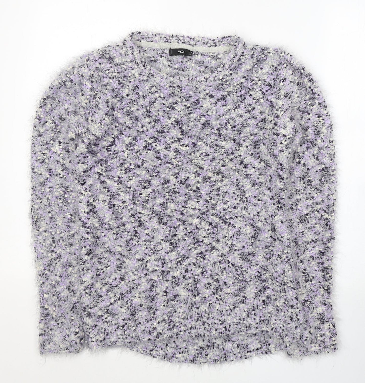 Womens UK Size 14 M&Co Pink Pullover Jumper