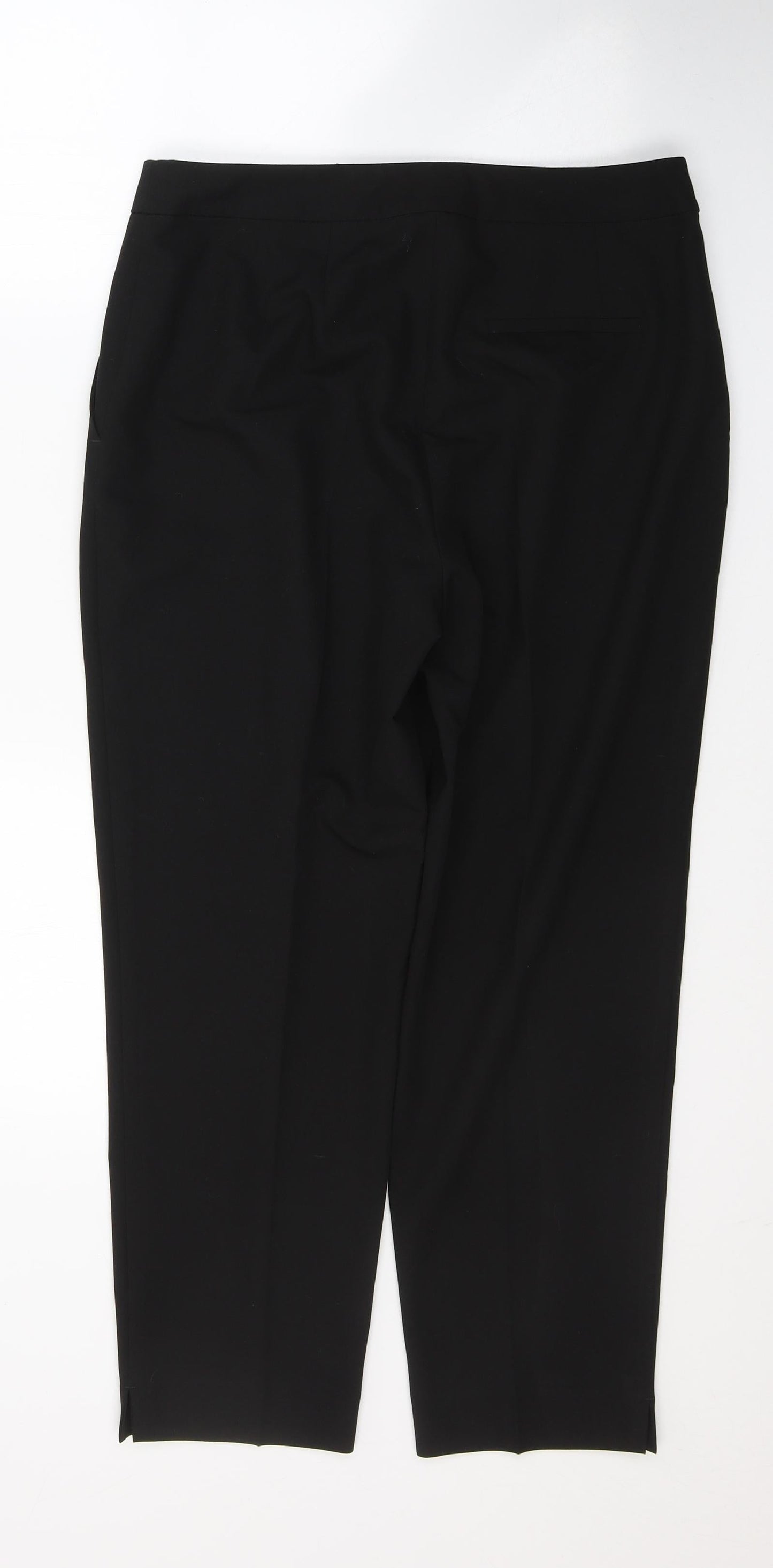 Womens UK Size 12 Topshop Regular Fit  Black Trousers