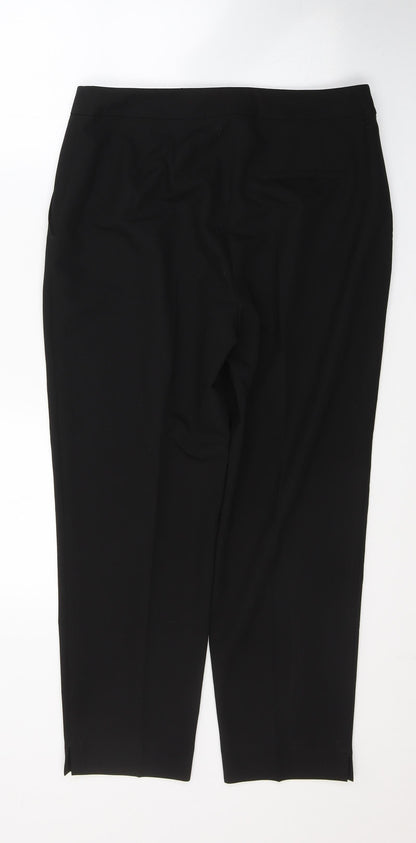 Womens UK Size 12 Topshop Regular Fit  Black Trousers