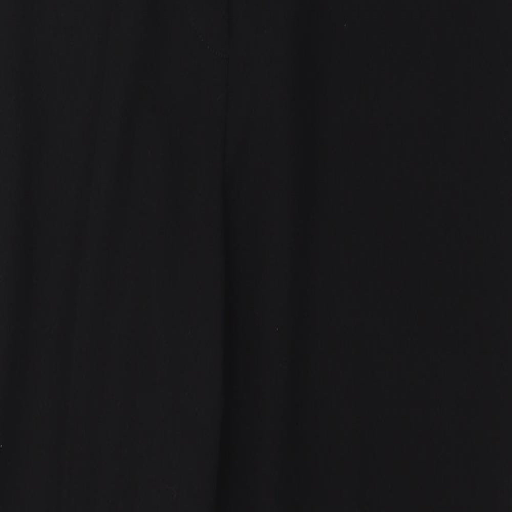 Womens UK Size 12 Topshop Regular Fit  Black Trousers