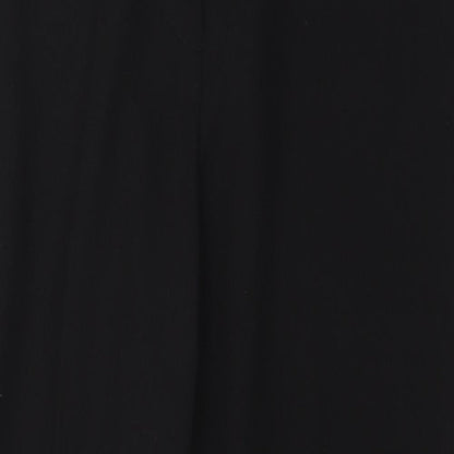 Womens UK Size 12 Topshop Regular Fit  Black Trousers