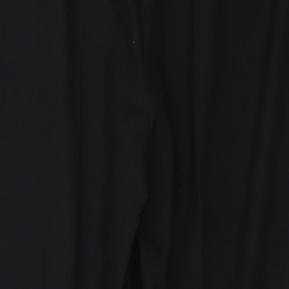 Womens UK Size 12 Topshop Regular Fit  Black Trousers