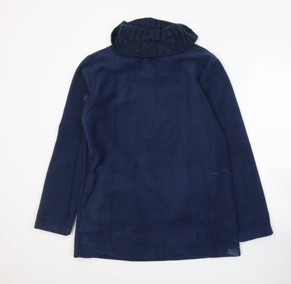 Atlas Womens Blue  Polyester Pullover Sweatshirt Size 8  Pullover - Flowers