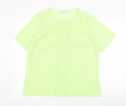Womens UK Size 14 Marks and Spencer Green Basic Blouse