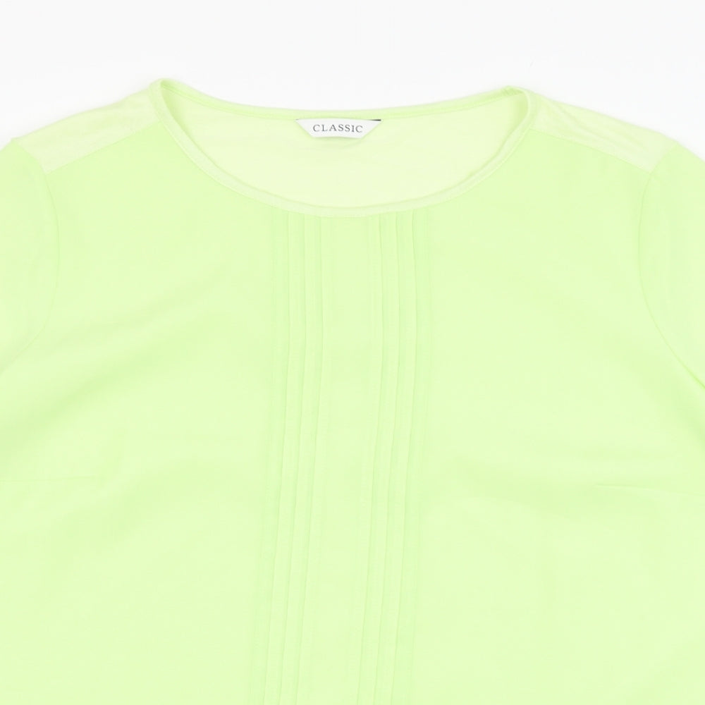 Womens UK Size 14 Marks and Spencer Green Basic Blouse