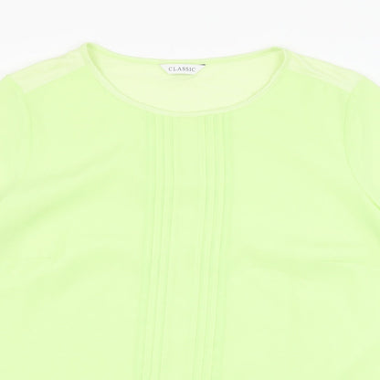 Womens UK Size 14 Marks and Spencer Green Basic Blouse