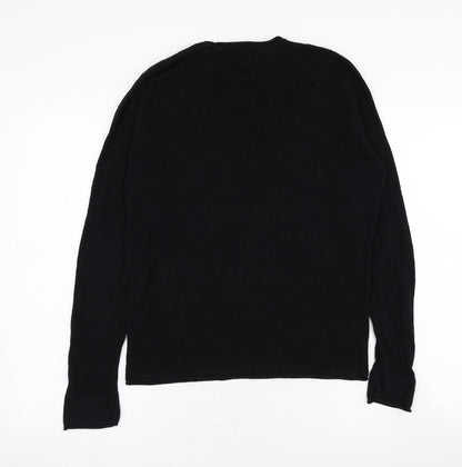Bershka Womens Black  Cotton Pullover Sweatshirt Size S  Pullover