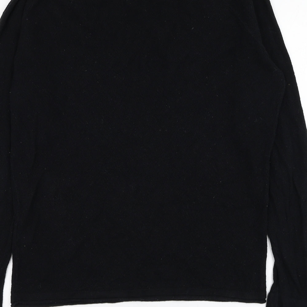 Bershka Womens Black  Cotton Pullover Sweatshirt Size S  Pullover