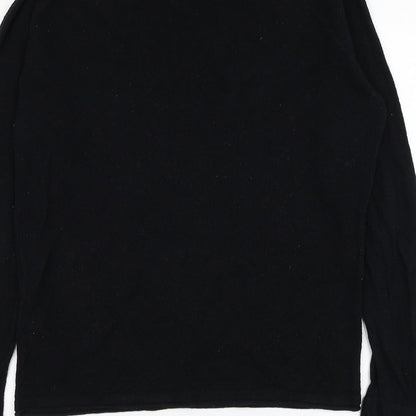 Bershka Womens Black  Cotton Pullover Sweatshirt Size S  Pullover