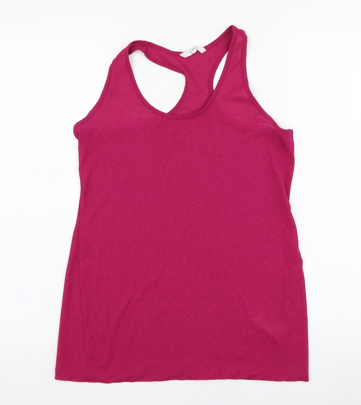 Additional front view of NEXT women’s purple polyester basic tank, size UK 10, round neck pullover