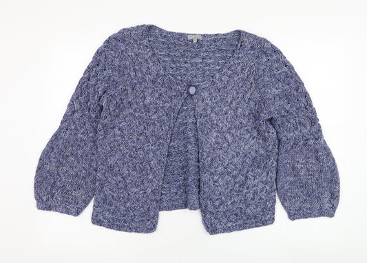 Womens UK Size M Marks and Spencer Blue Cardigan Jumper
