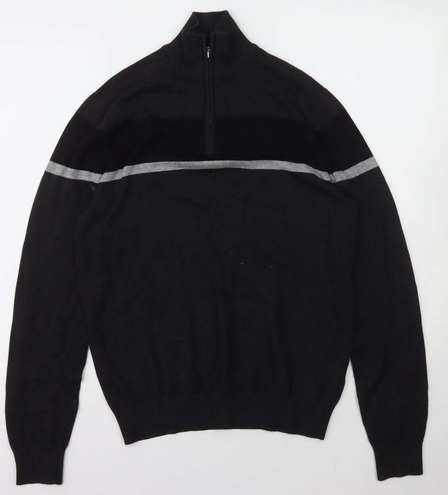 TU Mens Grey  Cotton Pullover Sweatshirt Size S