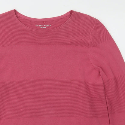 Womens UK Size 10 Gerry Weber Pink Pullover Jumper