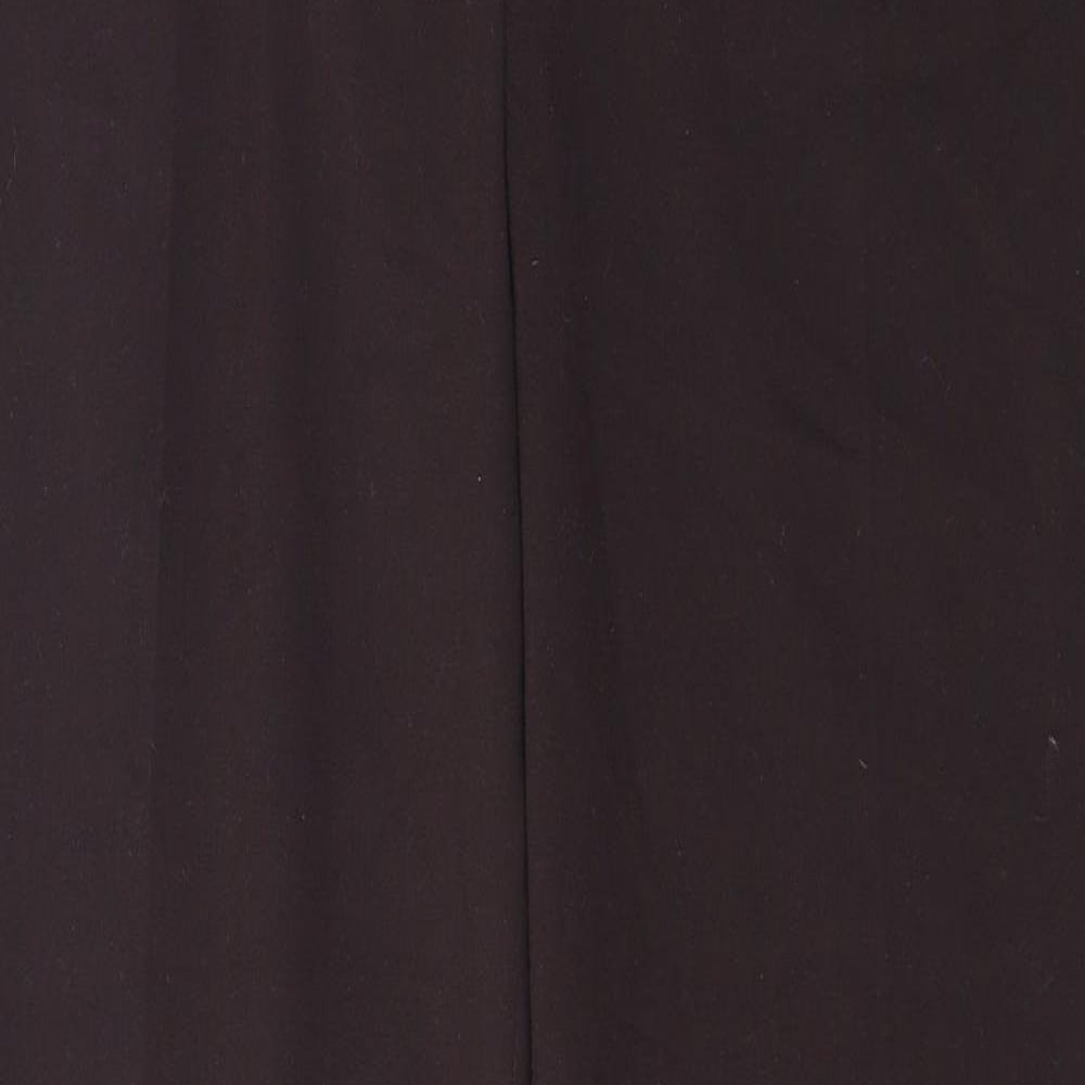 Lakeland Womens Brown  Polyester Carrot Trousers Size 10 L33 in Regular