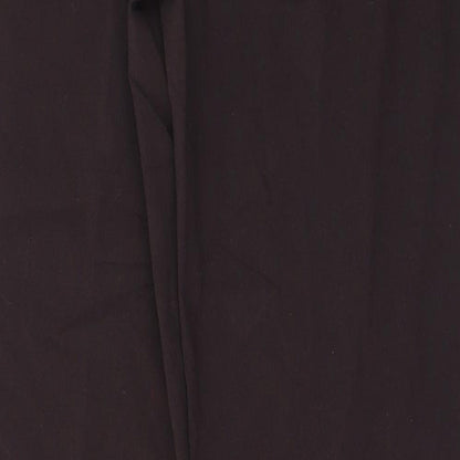 Lakeland Womens Brown  Polyester Carrot Trousers Size 10 L33 in Regular