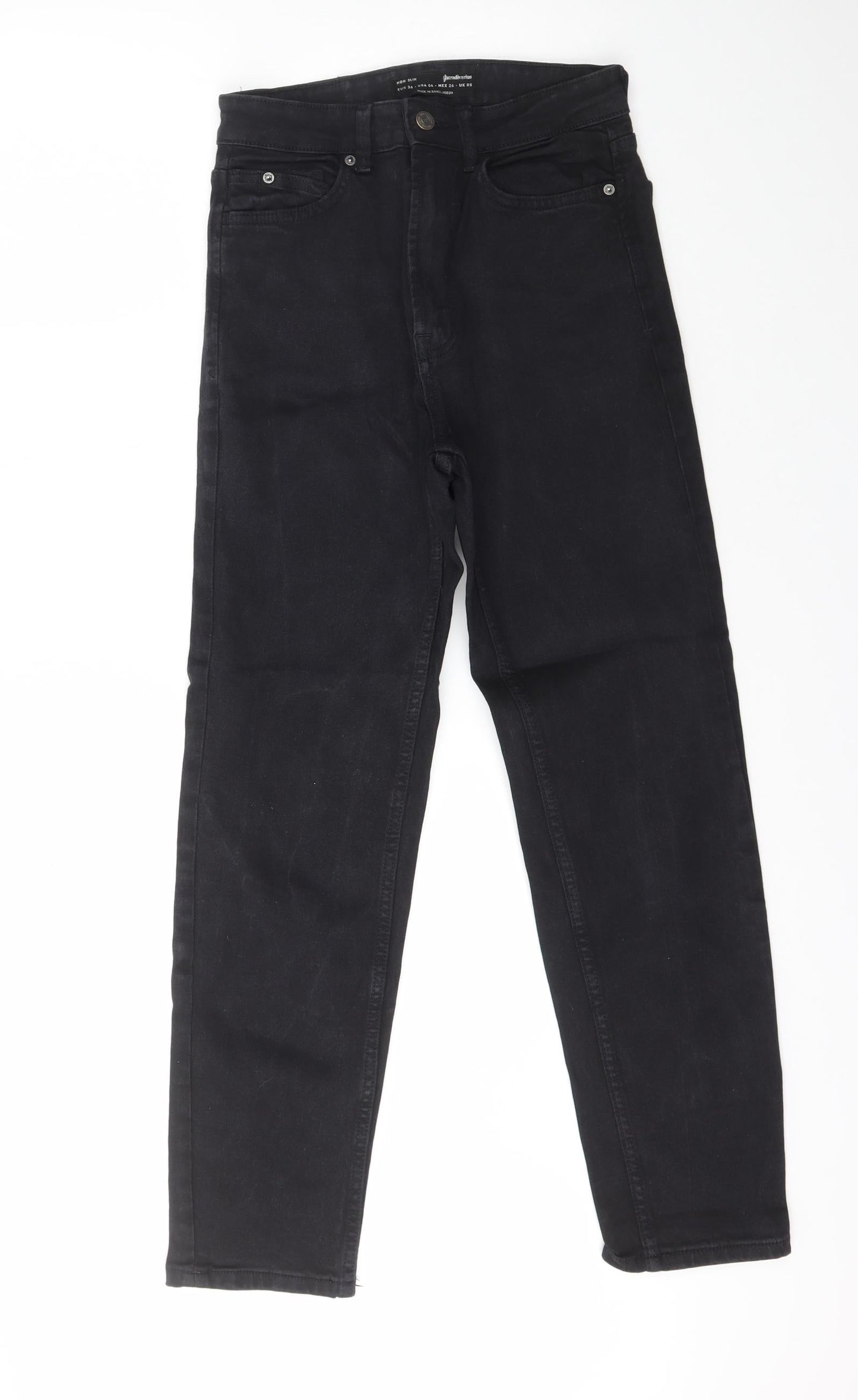 Astradivarius Womens Black  Cotton Skinny Jeans Size 8 L28 in Slim