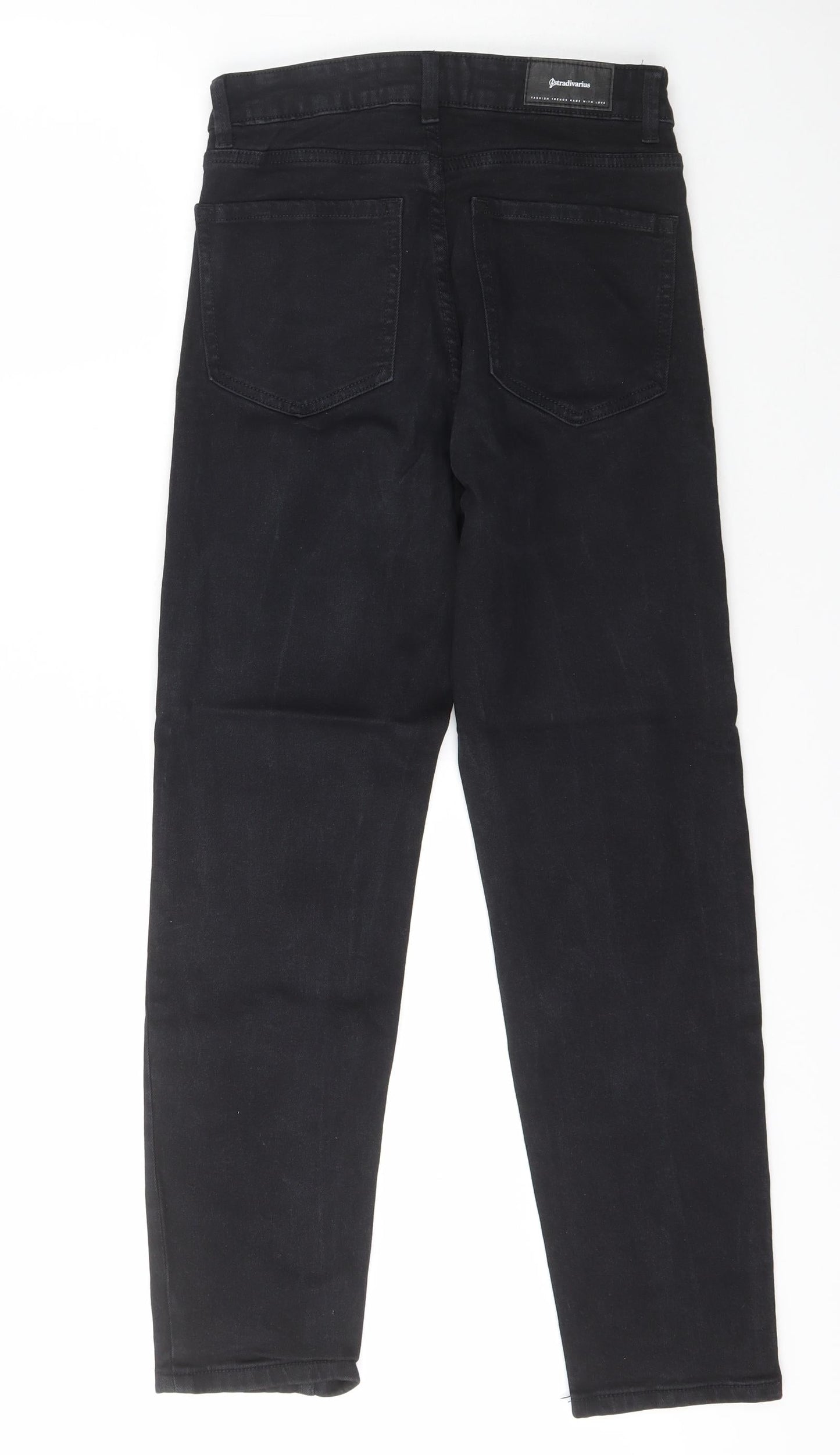 Astradivarius Womens Black  Cotton Skinny Jeans Size 8 L28 in Slim