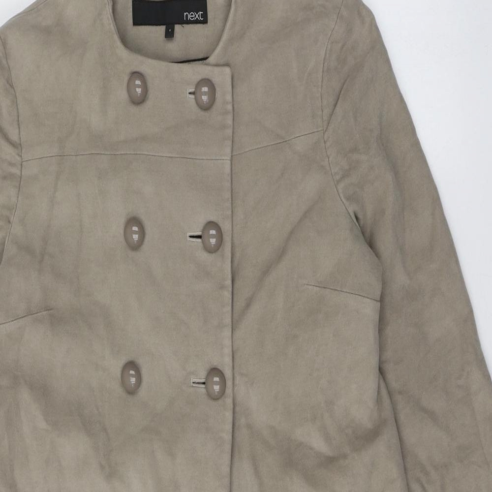 Womens UK Size 6 NEXT Beige Overcoat