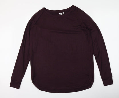 Gap Womens Purple Round Neck  Polyester Pullover Jumper Size S