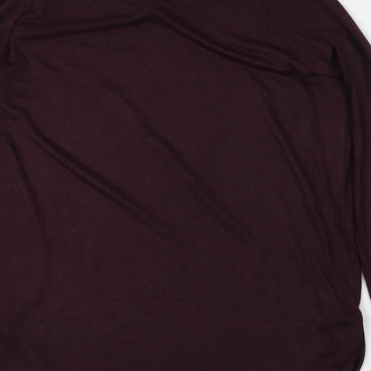 Gap Womens Purple Round Neck  Polyester Pullover Jumper Size S