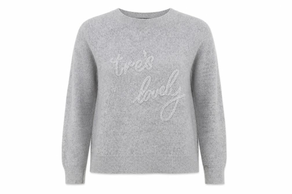 Womens UK Size M Oasis Grey Pullover Jumper