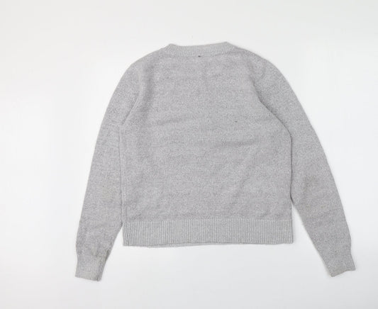 Womens UK Size M Oasis Grey Pullover Jumper