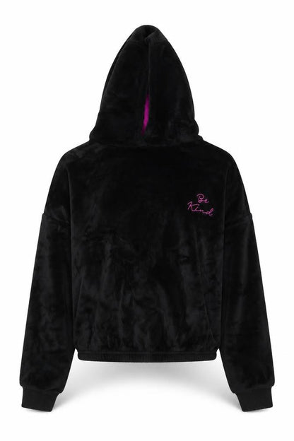 Dunnes Girls Black  Polyester Pullover Hoodie Size XS