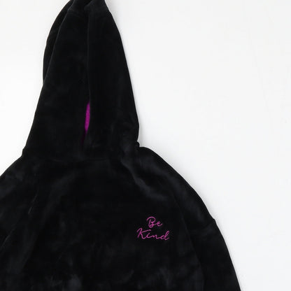 Dunnes Stores Girls Black  Polyester Pullover Hoodie Size XS