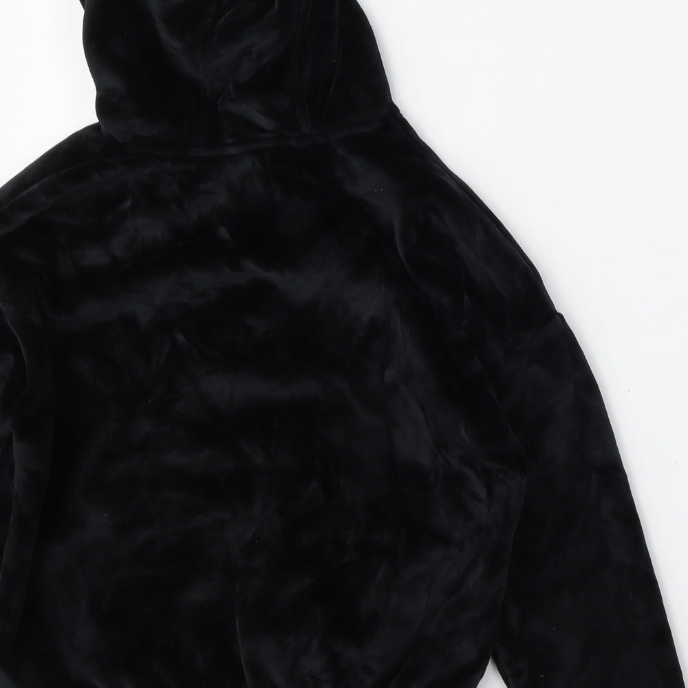 Dunnes Stores Girls Black  Polyester Pullover Hoodie Size XS