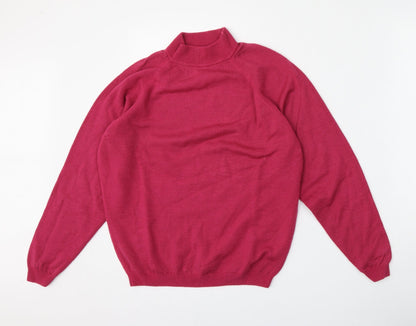 Womens UK Size M Preworn Pink Pullover Jumper