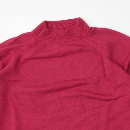 Womens UK Size M Preworn Pink Pullover Jumper