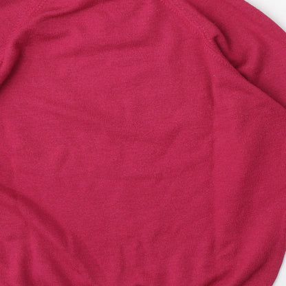 Womens UK Size M Preworn Pink Pullover Jumper