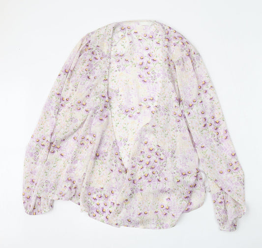 Womens UK Size L H&M Purple Cardigan Jumper