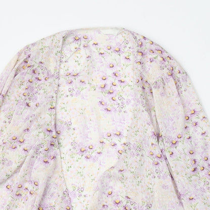 Womens UK Size L H&M Purple Cardigan Jumper