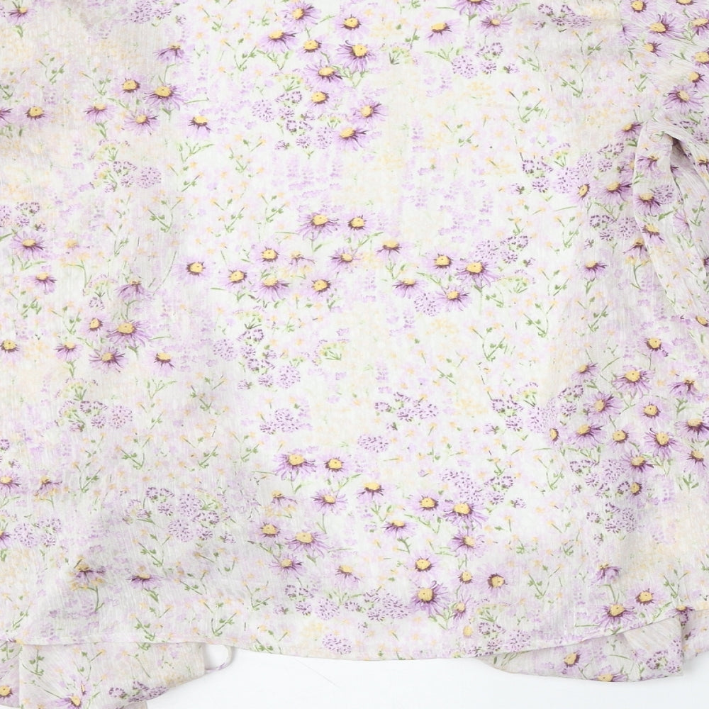 Womens UK Size L H&M Purple Cardigan Jumper