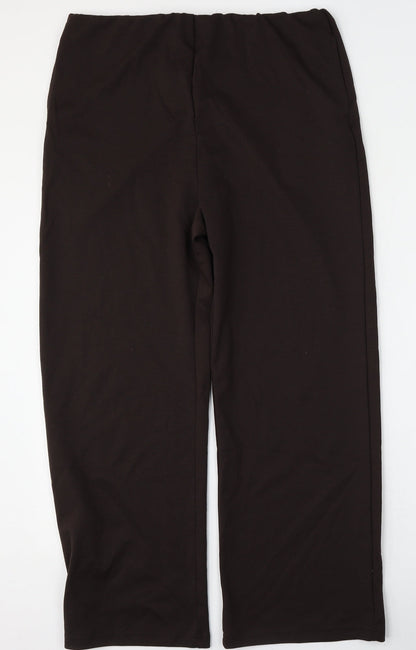Emeliax Womens Brown  Polyester Trousers  Size 20 L30 in Regular